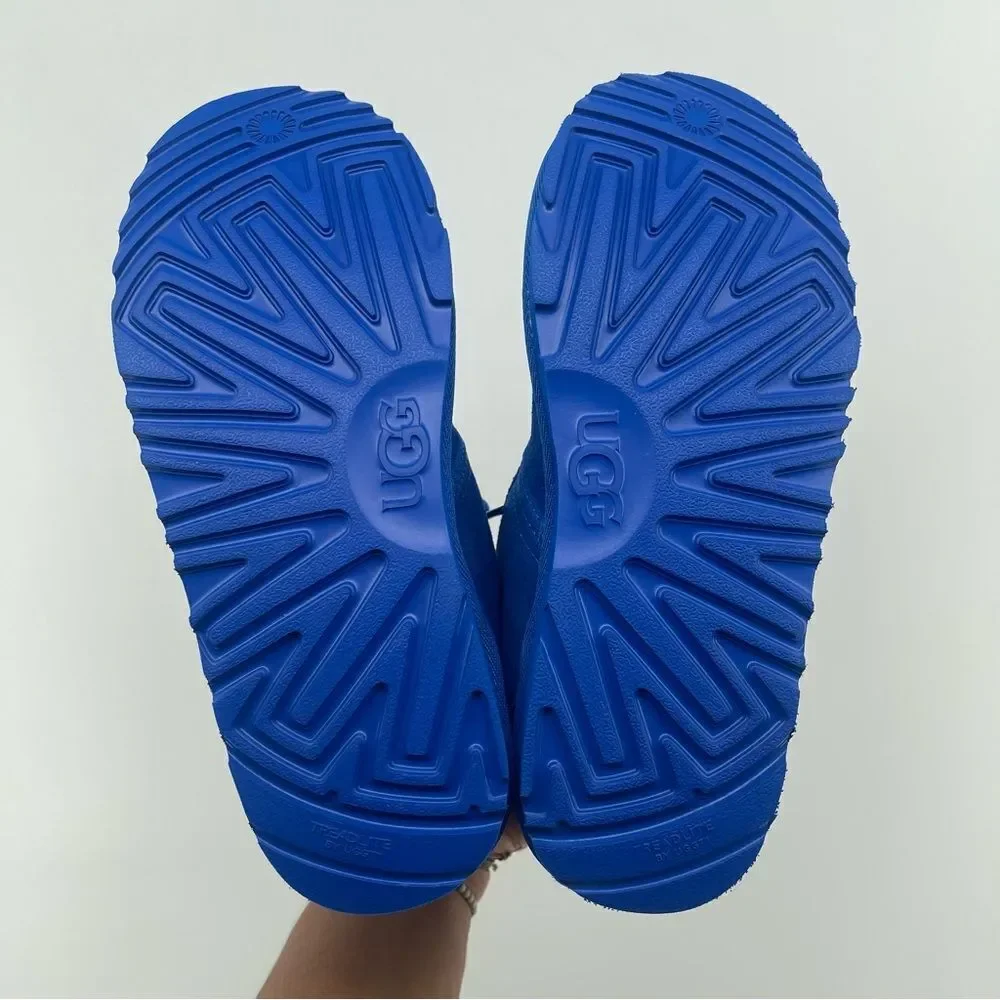 UGG Kids Neumel II Chukka Boots Size 6 Royal Blue Suede Lace-Up 1017320K